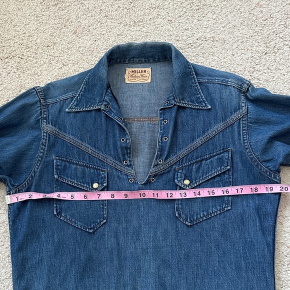 Miller Western Wear Denim Long Sleeve Shirt - Picture 5 of 8